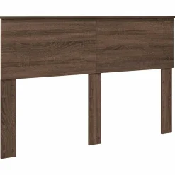 vidaXL Estructura de cama con cabecera Roble Marrón 140 x 200 cm Marr&oacute;n roble New