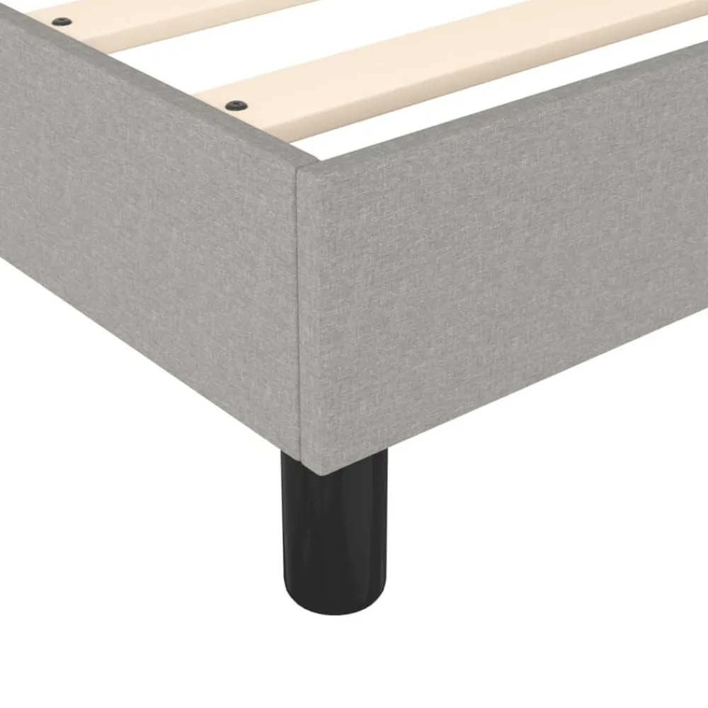 vidaXL Estructura de cama con somier tela 80x200 cm Gris claro