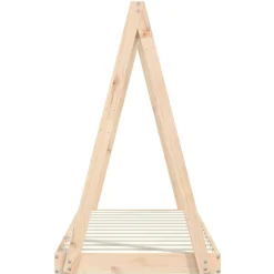 Niños vidaXL Mobiliario Para Bebés Y Niños Pequeños-Estructura de cama para niños madera maciza de pino 70x140 cm
