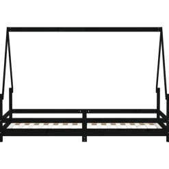 vidaXL Estructura de cama para niños madera de pino 80x200 cm Negro Hot