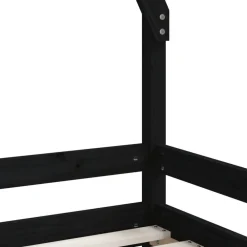 vidaXL Estructura de cama para niños madera de pino 80x200 cm Negro Hot