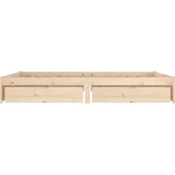 vidaXL Camas Y Accesorios-Estructura de cama con cajones 140x190 cm