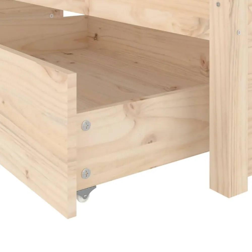 vidaXL Camas Y Accesorios-Estructura de cama con cajones 140x190 cm