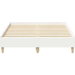 vidaXL Camas Y Accesorios-Estructura de cama sin colchón blanca 120x200 cm
