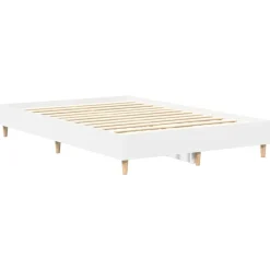 vidaXL Camas Y Accesorios-Estructura de cama sin colchón blanca 120x200 cm