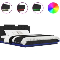 vidaXL Camas Y Accesorios-Estructura de cama con cabecero 200 x 200 cm