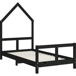 Niños vidaXL Mobiliario Para Bebés Y Niños Pequeños-Estructura de cama para niños madera de pino 80x160 cm