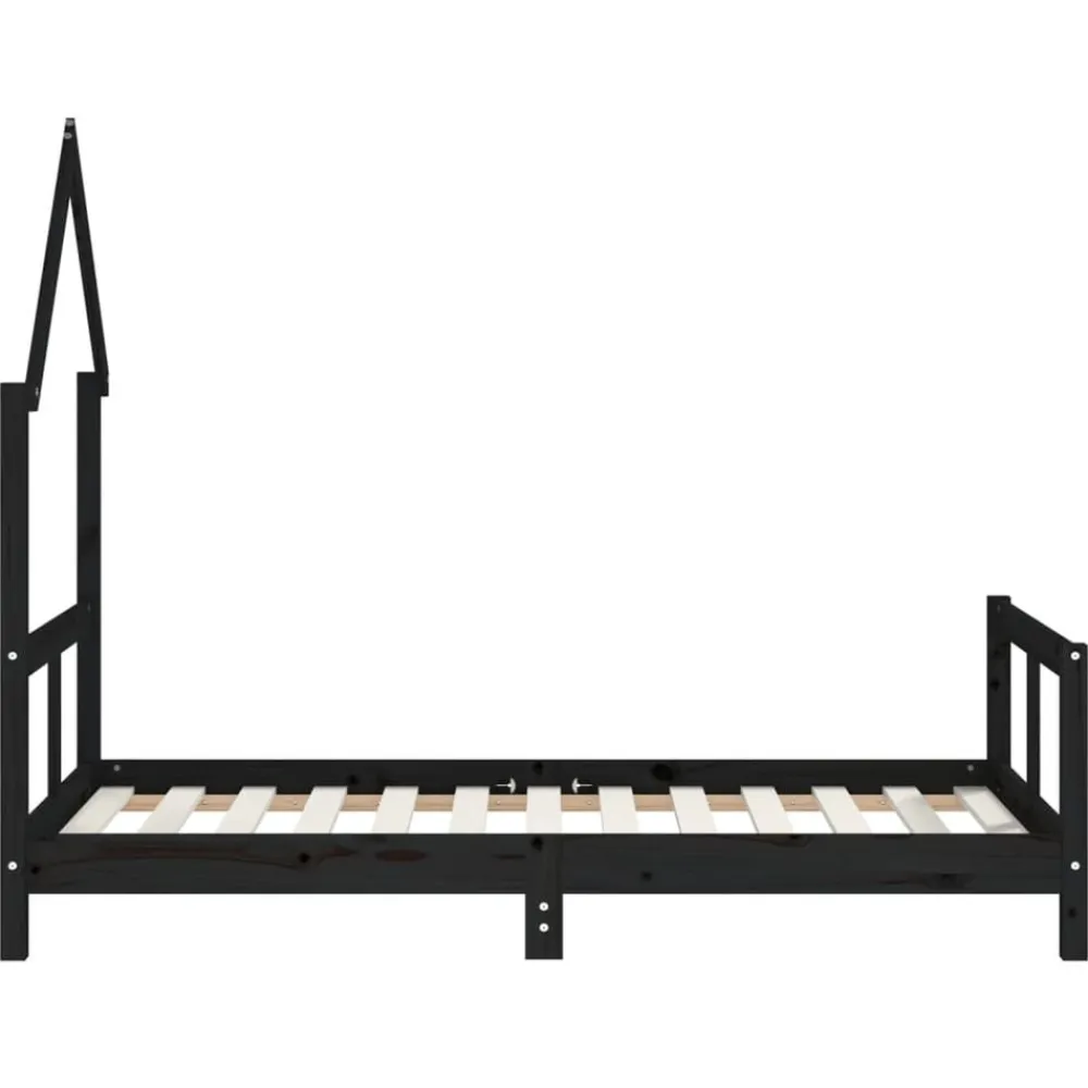 Niños vidaXL Mobiliario Para Bebés Y Niños Pequeños-Estructura de cama para niños madera de pino 80x160 cm