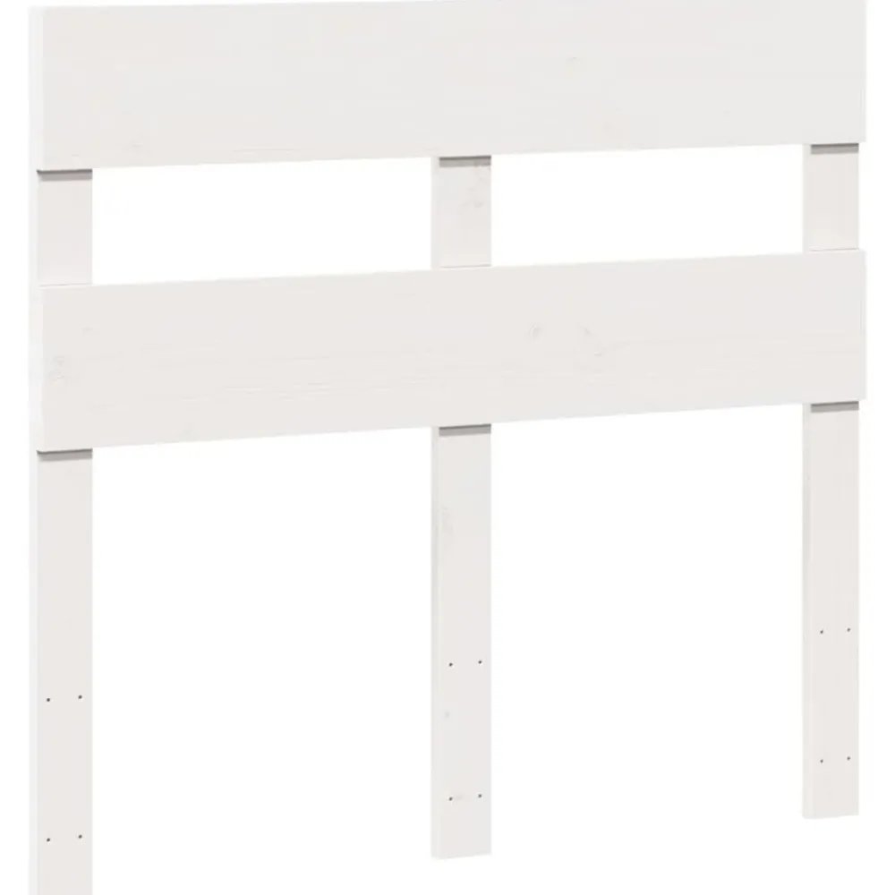 vidaXL Estructura de cama sin colchón madera de pino blanca 90x200 cm Blanco Best