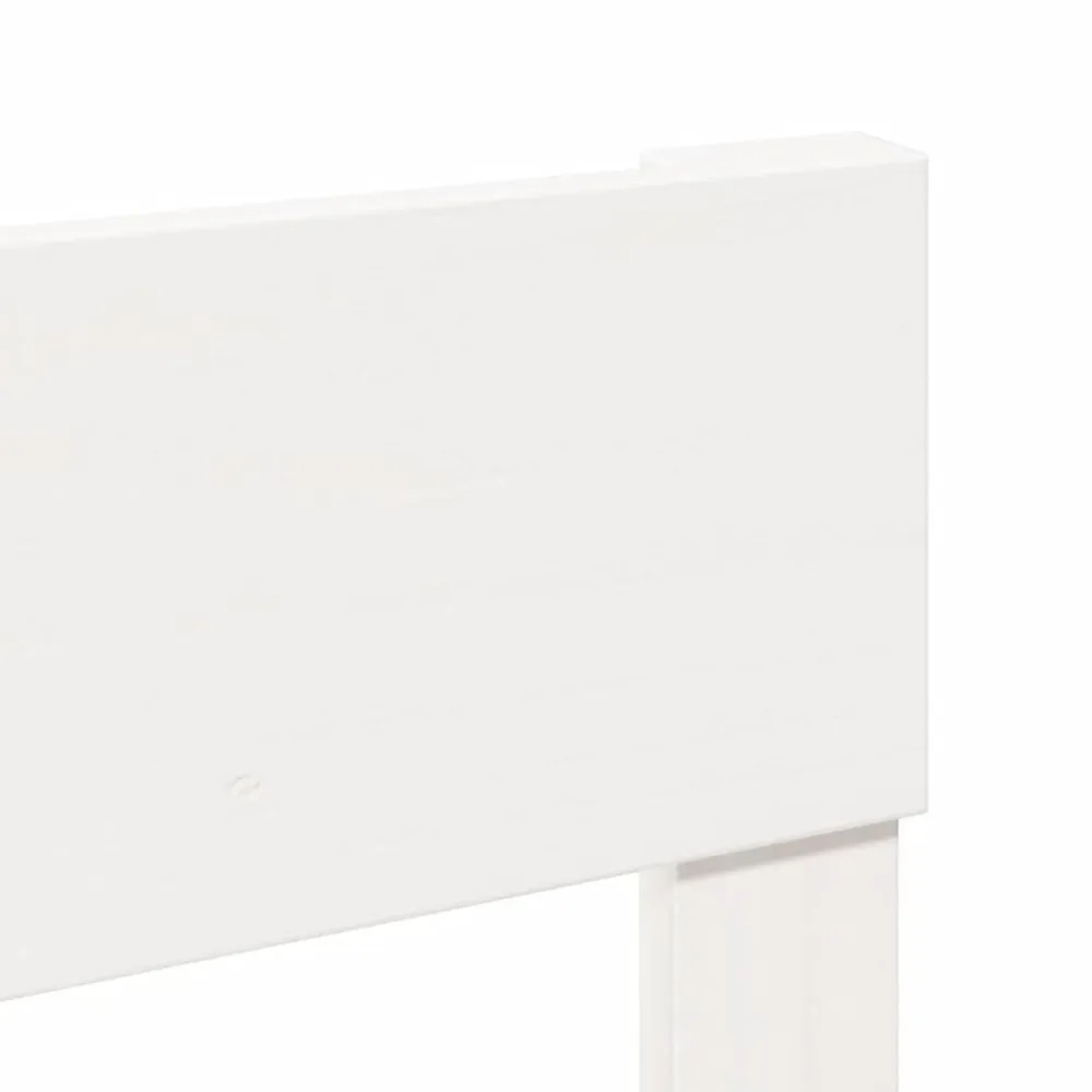 vidaXL Estructura de cama sin colchón madera de pino blanca 90x200 cm Blanco Best