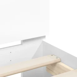 vidaXL Camas Y Accesorios-Estructura de cama con cabecero y luces LED 90x190 cm