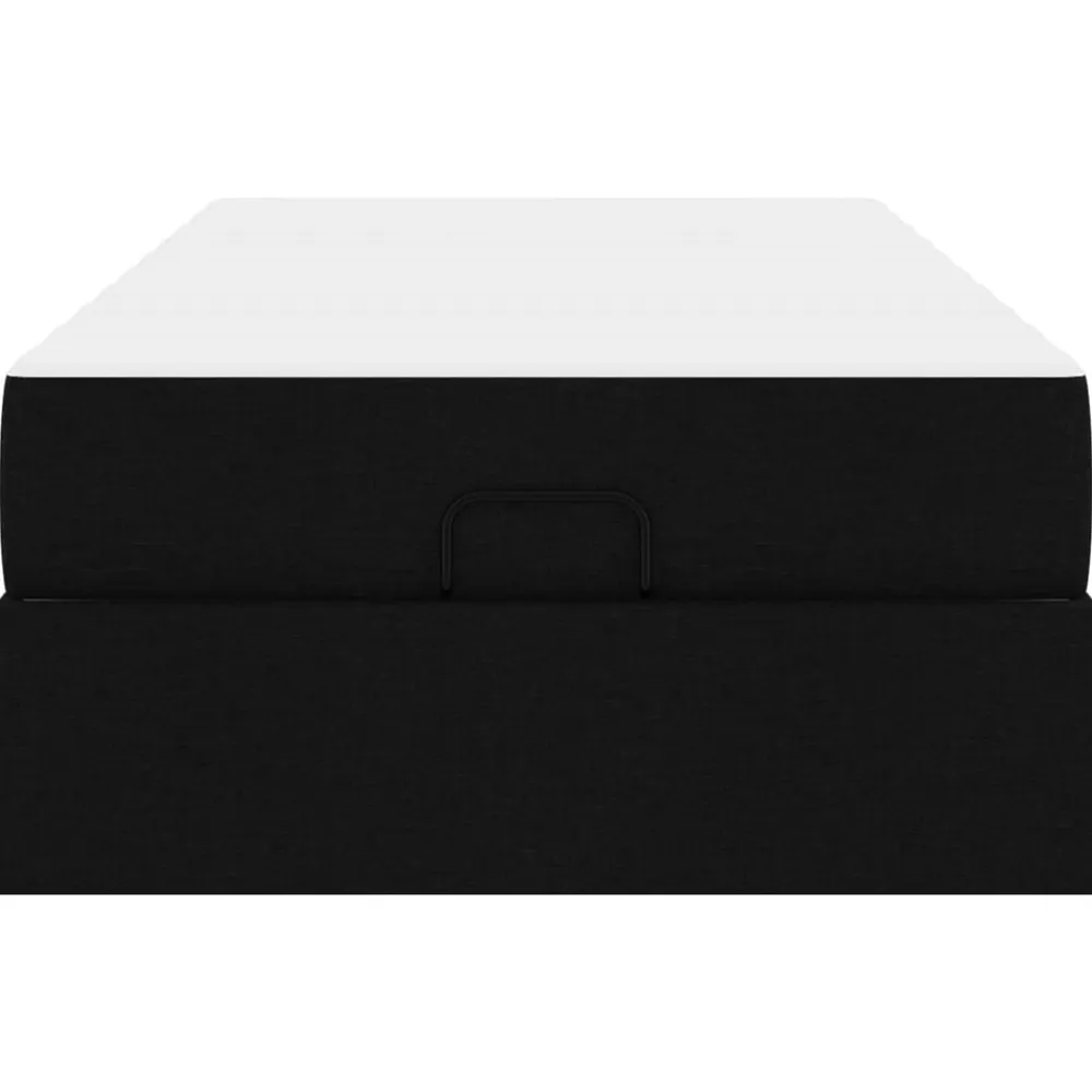 vidaXL Camas Y Accesorios-Estructura de cama con colchón 2 pcs tela