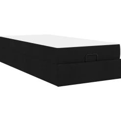 vidaXL Camas Y Accesorios-Estructura de cama con colchón 2 pcs tela
