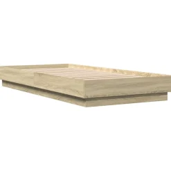 vidaXL Camas Y Accesorios-Estructura de cama sin colchón madera 100x200 cm