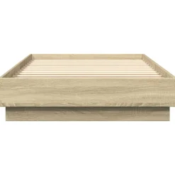 vidaXL Camas Y Accesorios-Estructura de cama sin colchón madera 100x200 cm