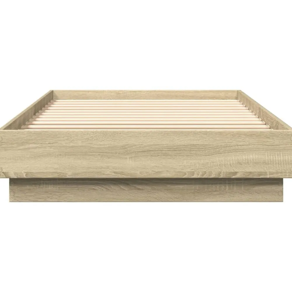 vidaXL Camas Y Accesorios-Estructura de cama sin colchón madera 100x200 cm