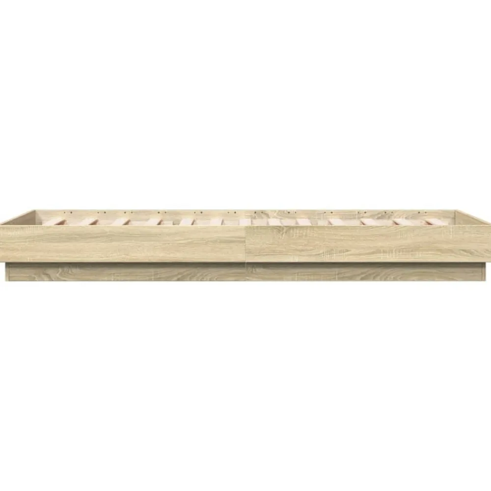 vidaXL Camas Y Accesorios-Estructura de cama sin colchón madera 100x200 cm