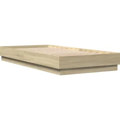 vidaXL Camas Y Accesorios-Estructura de cama sin colchón madera 100x200 cm