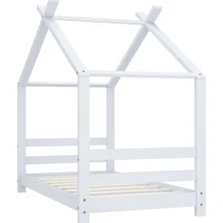 Niños vidaXL Mobiliario Para Bebés Y Niños Pequeños-Estructura de cama infantil madera maciza pino 70x140 cm