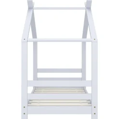Niños vidaXL Mobiliario Para Bebés Y Niños Pequeños-Estructura de cama infantil madera maciza pino 70x140 cm