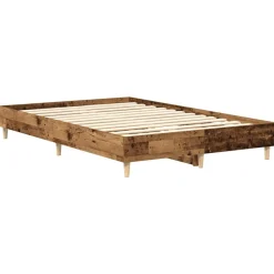 vidaXL Camas Y Accesorios-Estructura de cama sin colchón madera vieja 120x200 cm