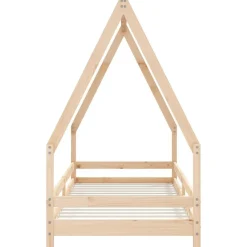 vidaXL Estructura de cama para niños madera maciza de pino 80x200 cm Natural Best