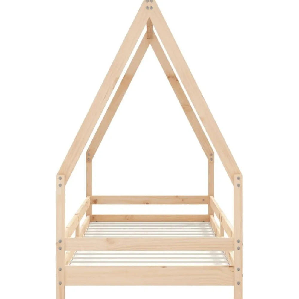 vidaXL Estructura de cama para niños madera maciza de pino 80x200 cm Natural Best