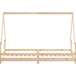 vidaXL Estructura de cama para niños madera maciza de pino 80x200 cm Natural Best