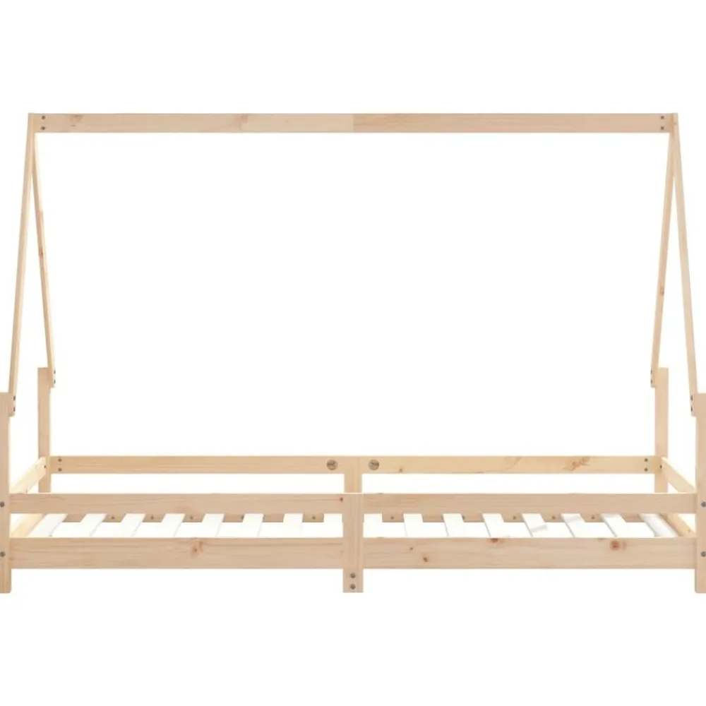vidaXL Estructura de cama para niños madera maciza de pino 80x200 cm Natural Best