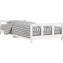Niños vidaXL Mobiliario Para Bebés Y Niños Pequeños-Estructura de cama para niños madera de pino 90x200 cm