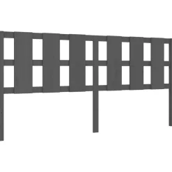 vidaXL Camas Y Accesorios-Estructura de cama con cabecero madera maciza 200x200 cm