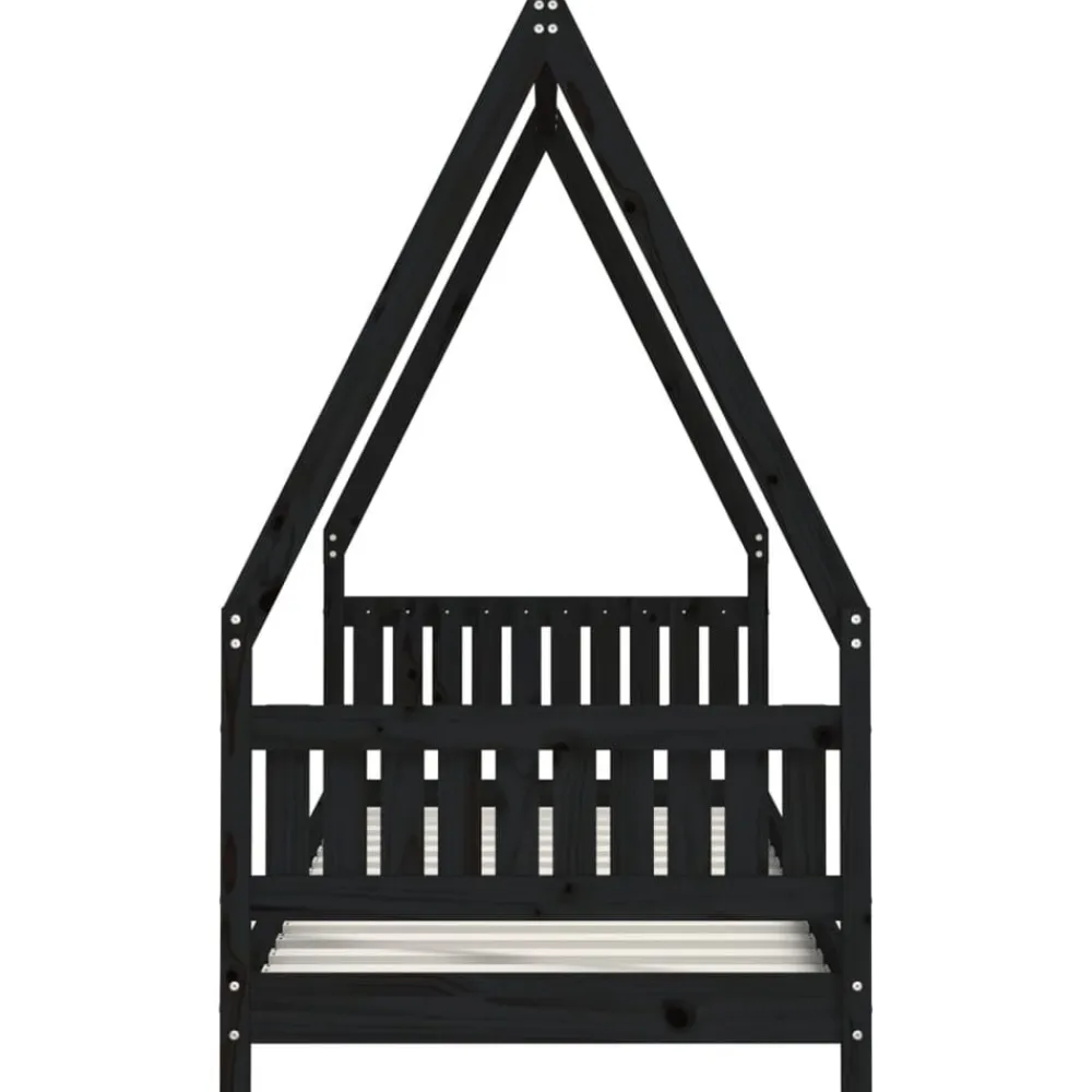 Niños vidaXL Mobiliario Para Bebés Y Niños Pequeños-Estructura de cama para niños madera de pino 80x200 cm