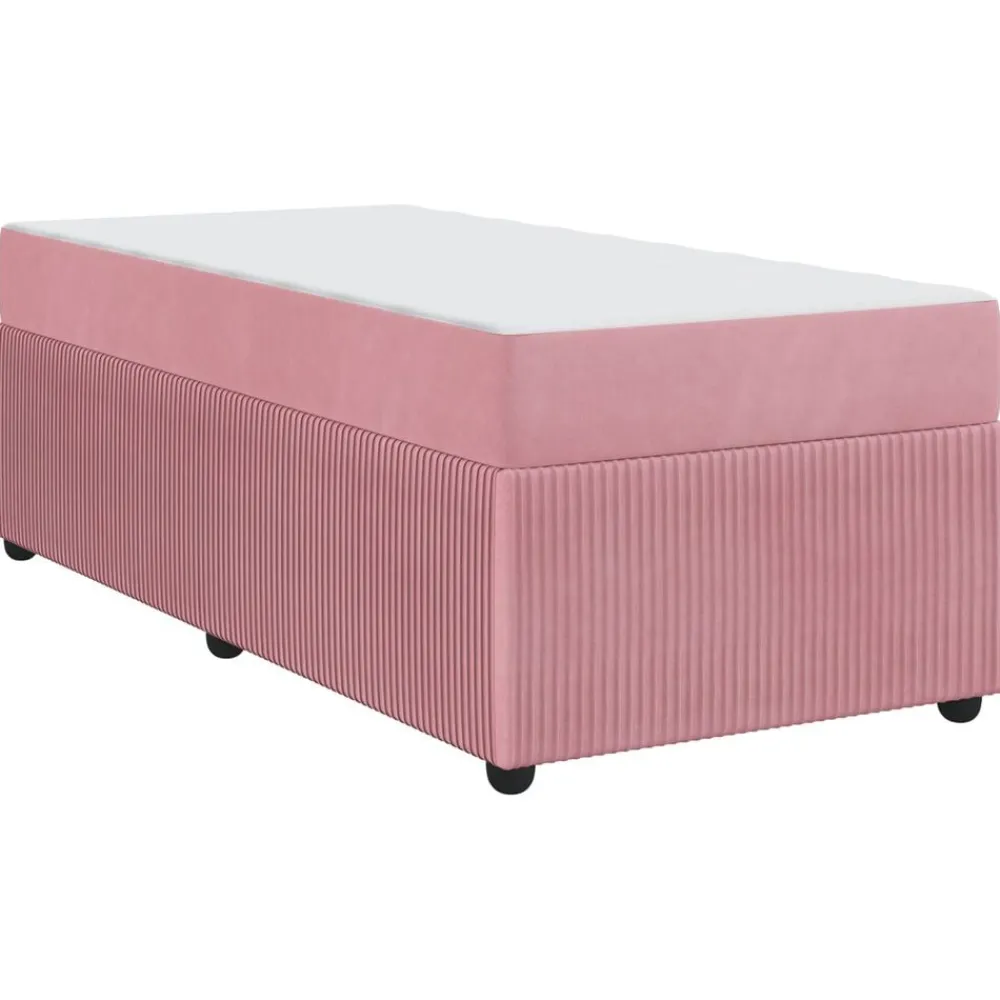 vidaXL Camas Y Accesorios-Estructura de cama con colchón 80 x 200 cm tela