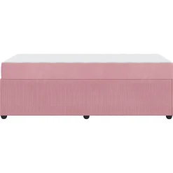vidaXL Camas Y Accesorios-Estructura de cama con colchón 80 x 200 cm tela