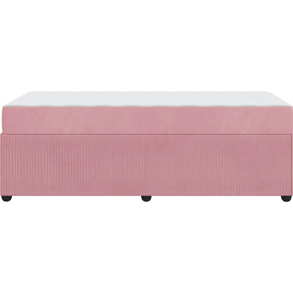 vidaXL Camas Y Accesorios-Estructura de cama con colchón 80 x 200 cm tela