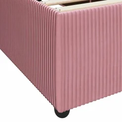vidaXL Camas Y Accesorios-Estructura de cama con colchón 80 x 200 cm tela