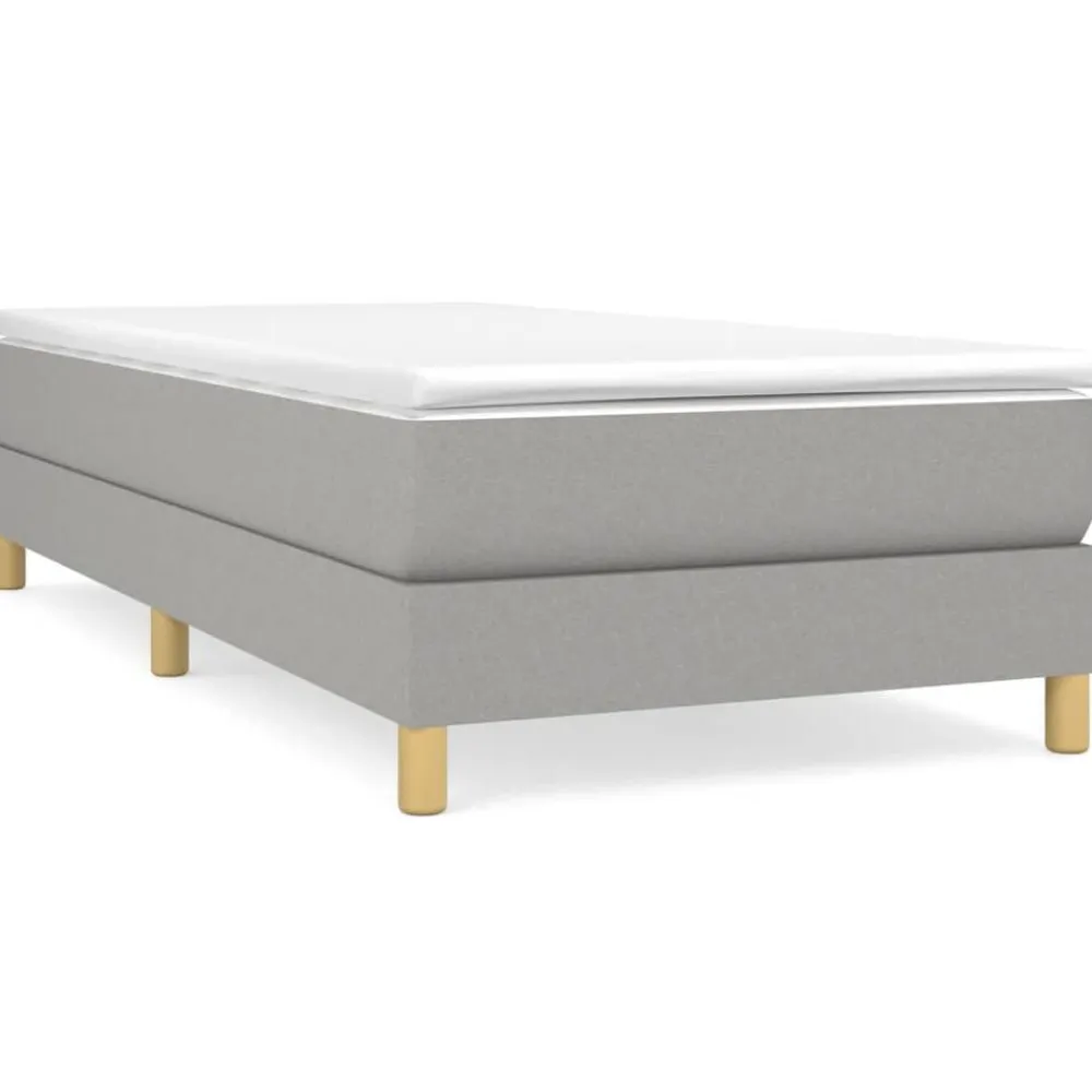 vidaXL Camas Y Accesorios-Estructura de cama con somier tela 80x200 cm