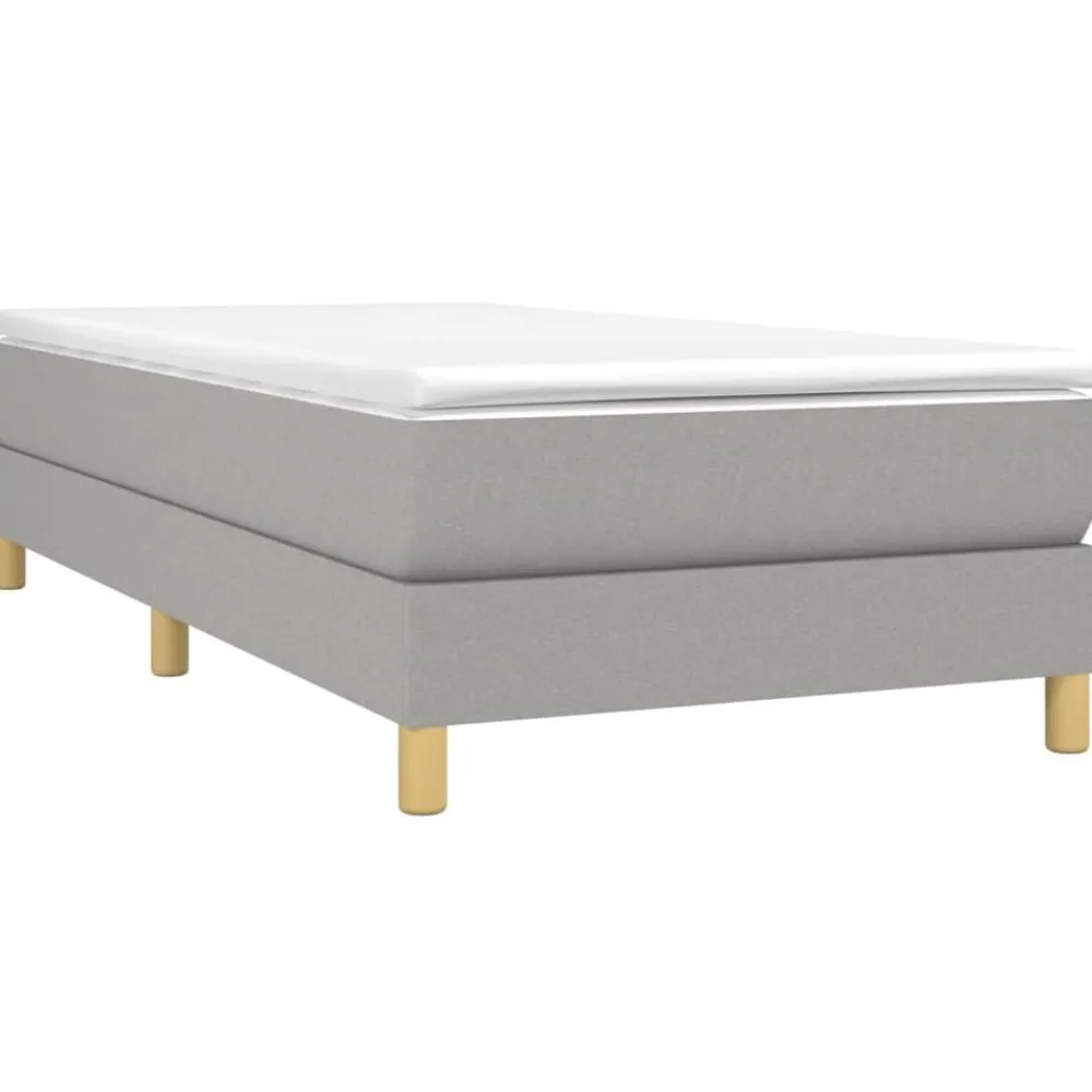 vidaXL Camas Y Accesorios-Estructura de cama con somier tela 80x200 cm