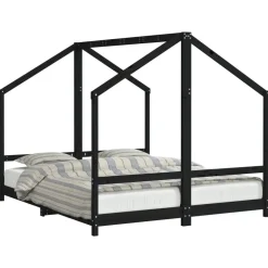 Niños vidaXL Mobiliario Para Bebés Y Niños Pequeños-Estructura de cama para niños madera pino 2x(80x200) cm