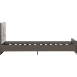 vidaXL Estructura de cama sin colchón terciopelo 90x200 cm Gris Best