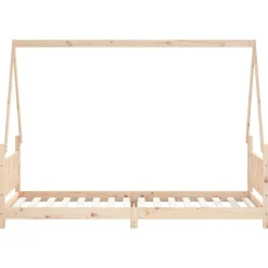 vidaXL Estructura de cama para niños madera maciza de pino 80x200 cm Natural Best