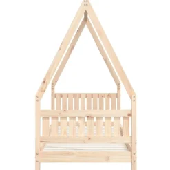 vidaXL Estructura de cama para niños madera maciza de pino 80x200 cm Natural Best