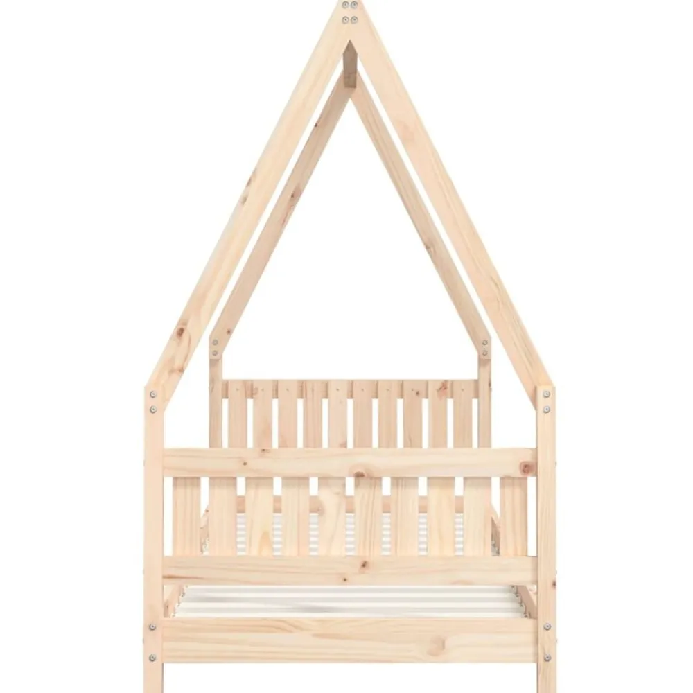 vidaXL Estructura de cama para niños madera maciza de pino 80x200 cm Natural Best