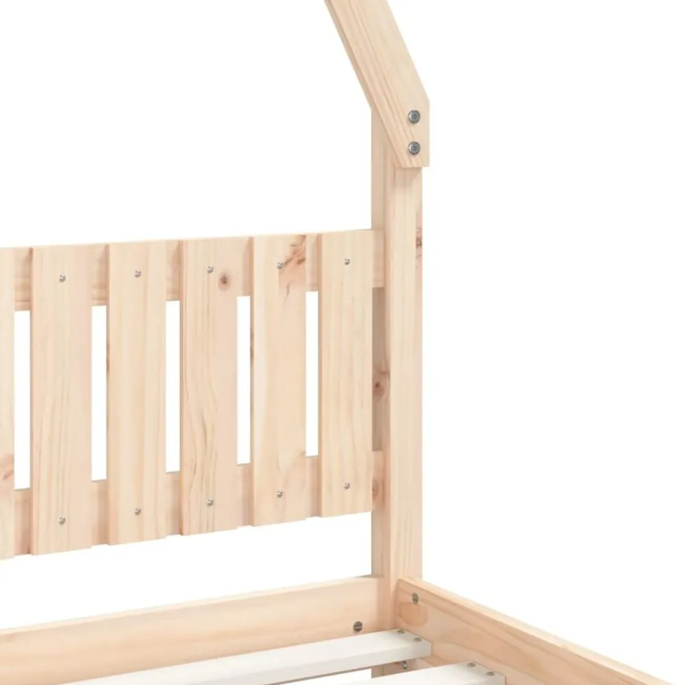 vidaXL Estructura de cama para niños madera maciza de pino 80x200 cm Natural Best