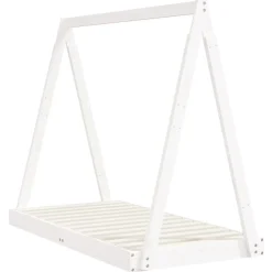 vidaXL Estructura de cama para niños madera de pino 70x140 cm Blanco Outlet
