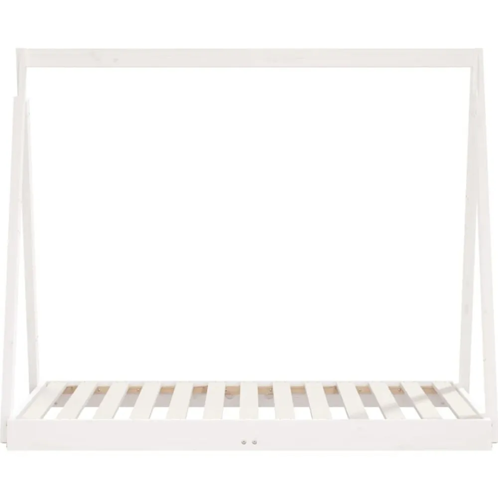 vidaXL Estructura de cama para niños madera de pino 70x140 cm Blanco Outlet