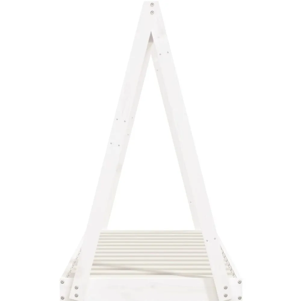 vidaXL Estructura de cama para niños madera de pino 70x140 cm Blanco Outlet