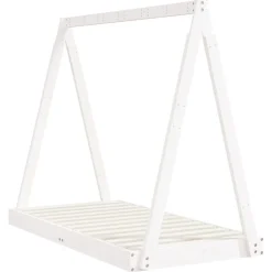 vidaXL Estructura de cama para niños madera de pino 70x140 cm Blanco Outlet