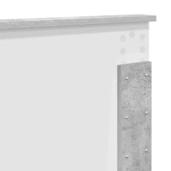 vidaXL Estructura de cama con cabecera Gris Concreto 150 x 200 cm Gris hormig&oacute;n Outlet