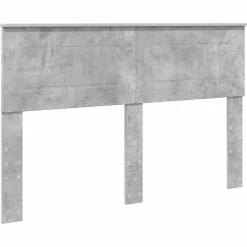 vidaXL Estructura de cama con cabecera Gris Concreto 150 x 200 cm Gris hormig&oacute;n Outlet